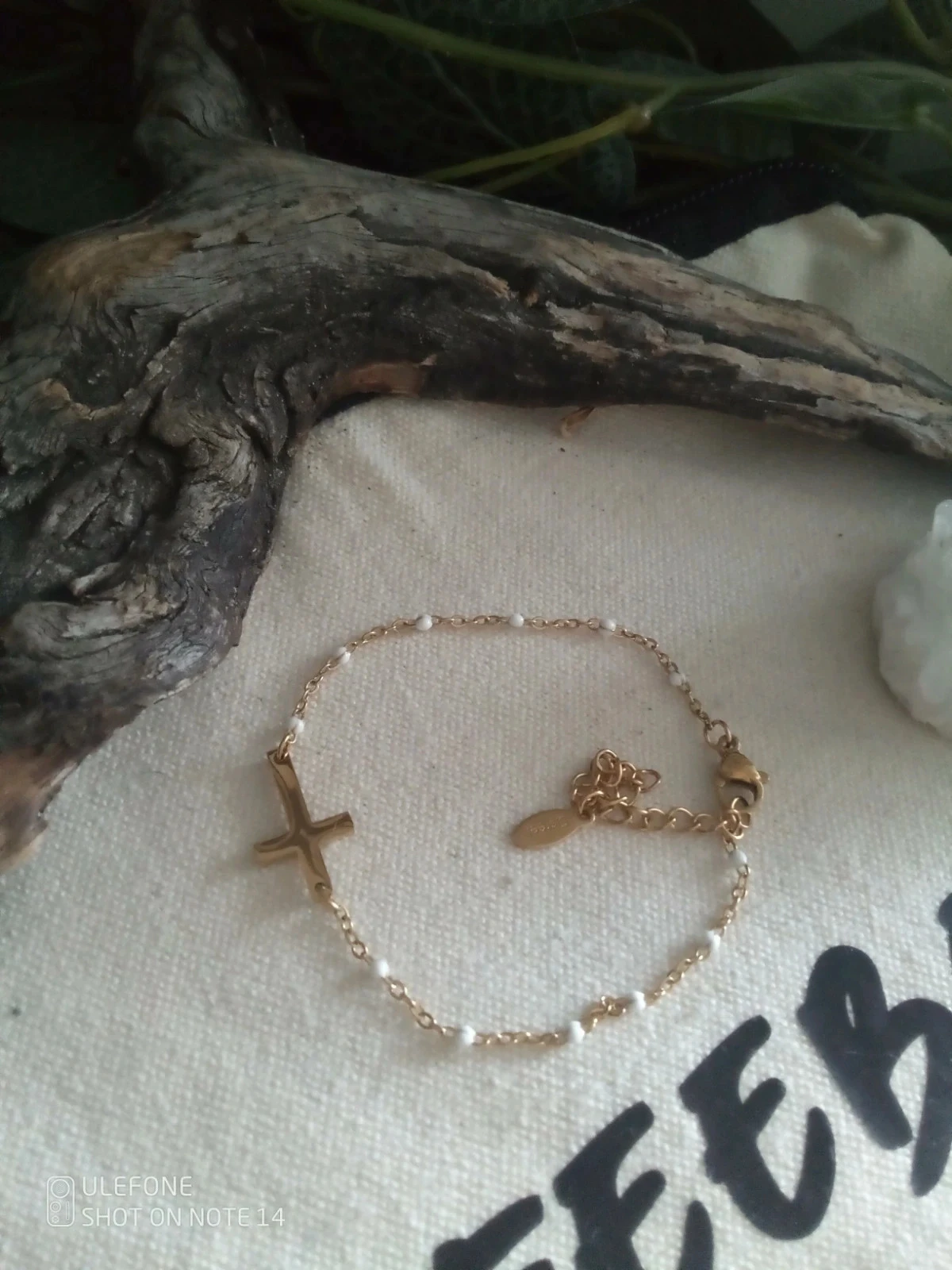 Bracelet croix acier inoxydable – photo 2